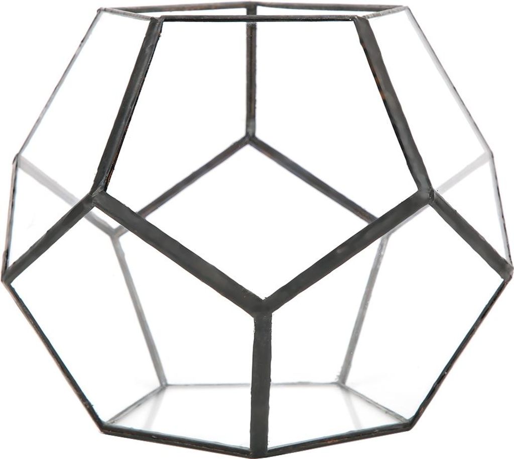 Stilvolle geometrische Formglasbltenpot Sukkulenten Pflanzgef?hrte Container Landschaft Dekoration