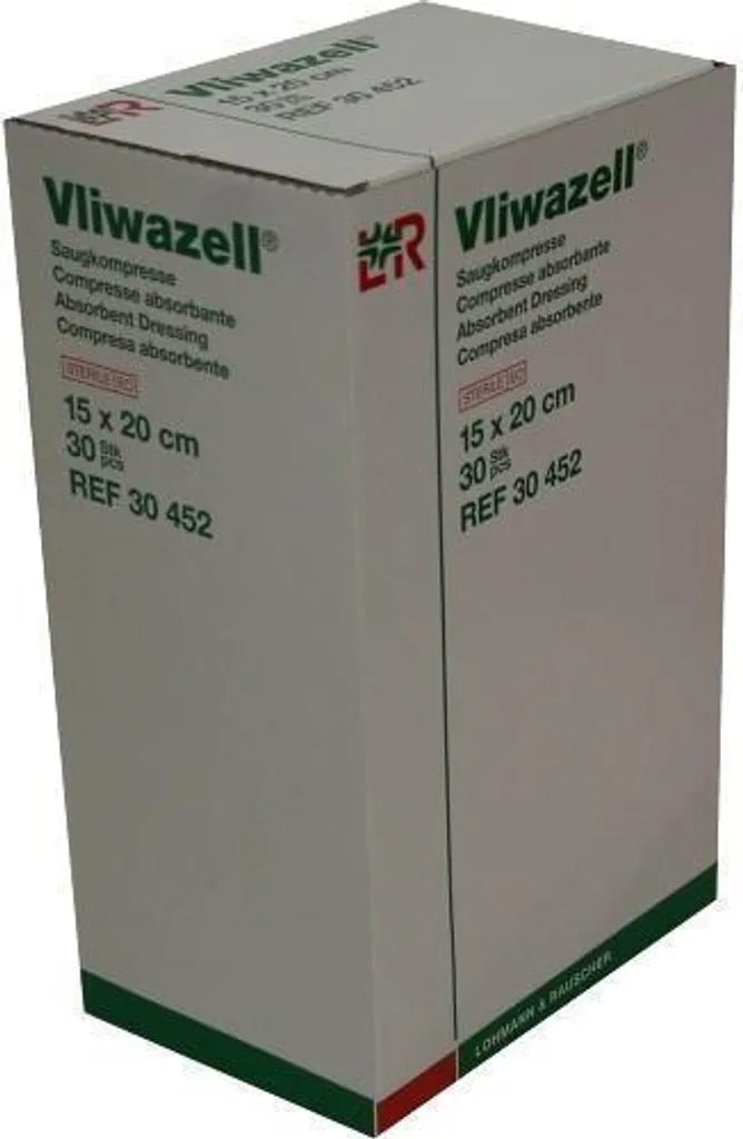 Compresse Vliwazell 15x20 cm Sterili - 30 Pezzi Protezione Totale