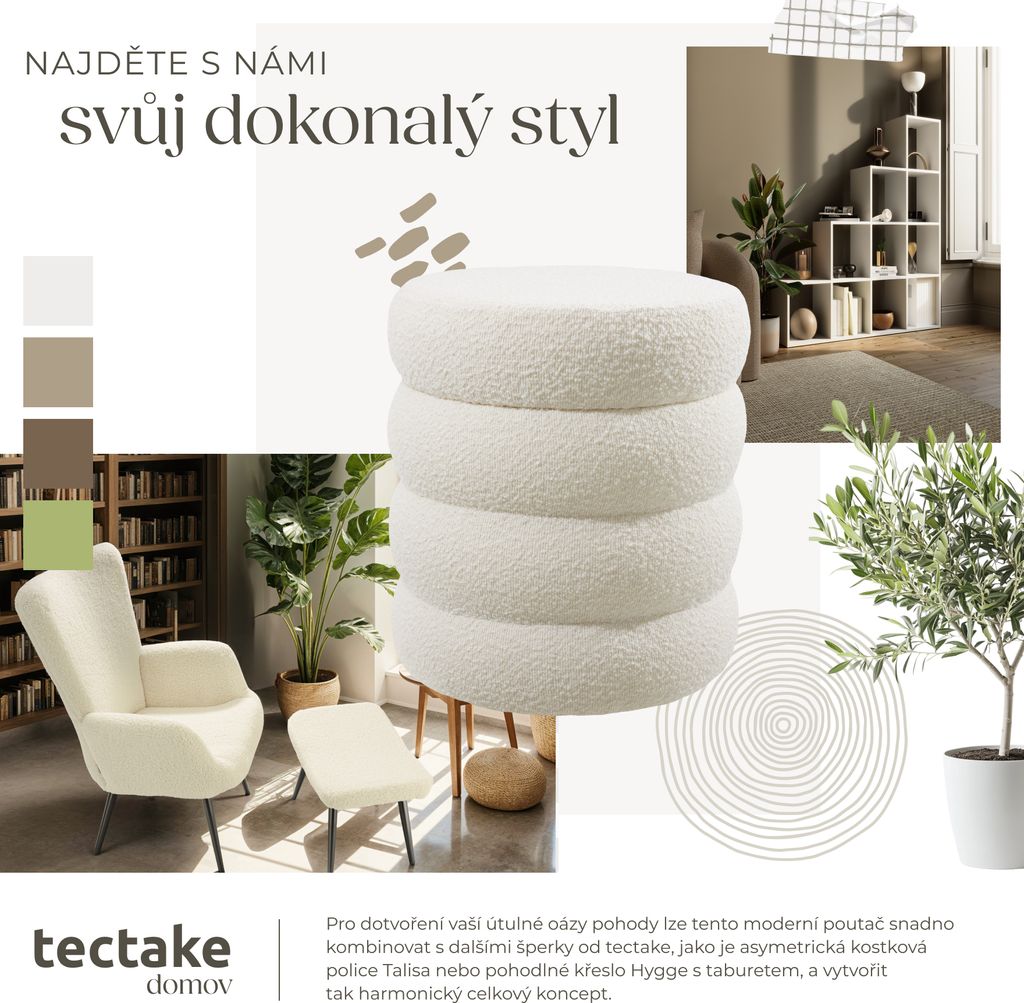 Stolička s úložným prostorem Altu 42 x 42 x 47 cm Obrázek produktu 9