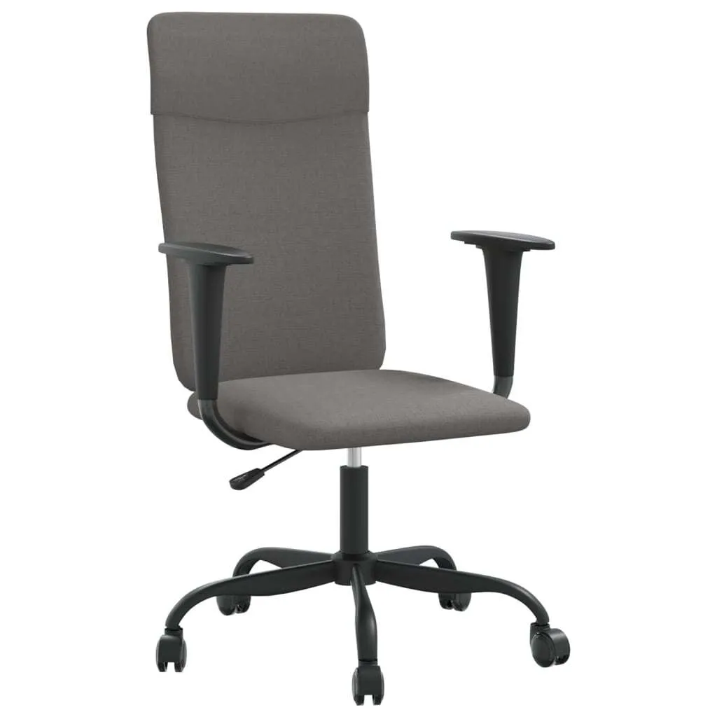 Sedia Scrivania Ergonomica Grigio Scuro Tessuto | Altezza Regolabile