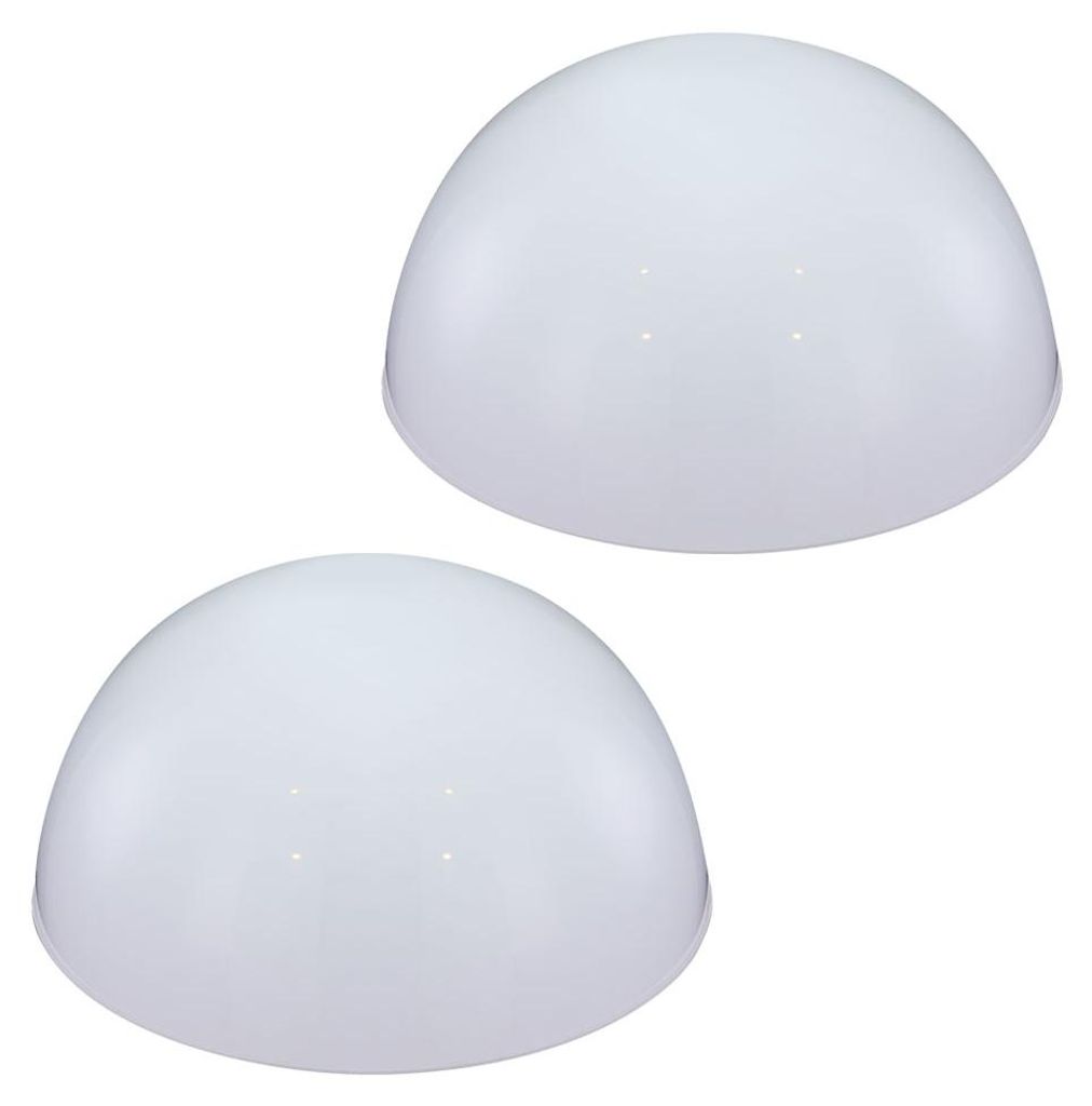 2er Set Moderne LED Halbkugel Solarleuchte für den Garten Produktbild 