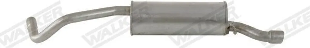 Pot d'Échappement Silencieux Arrière pour VW Polo 6R 6C - WALKER 23366
