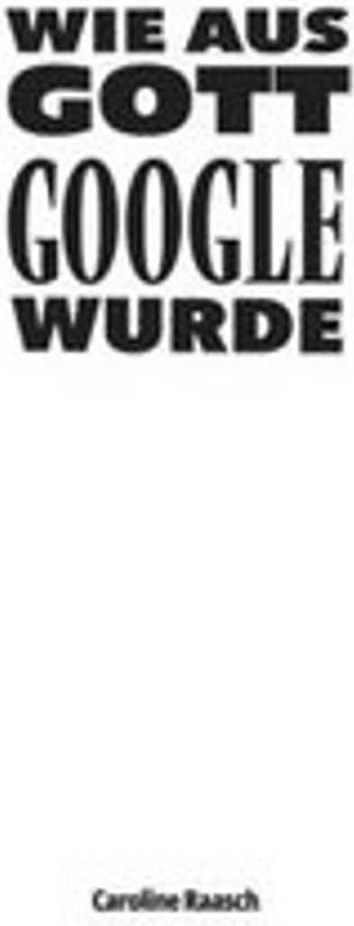 Wie aus Gott Google wurde Obrázok produktu 