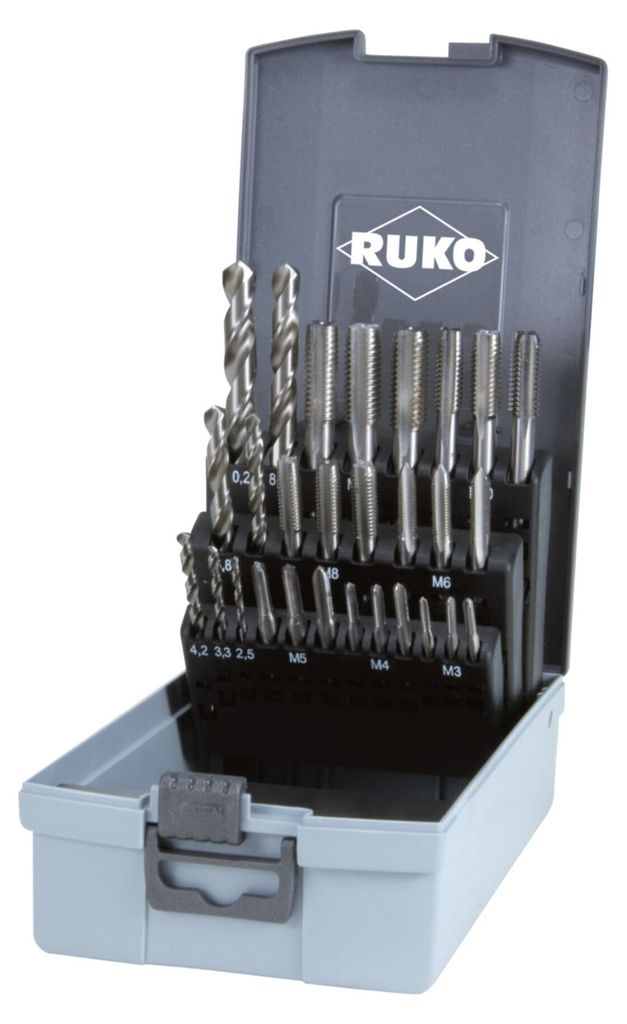 RUKO Gewindebohrer-Satz 245003RO Schnellarbeitsstahl Produktbild 