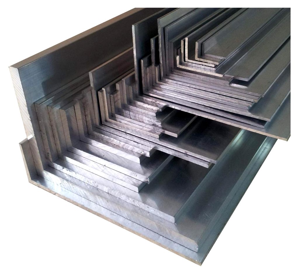 Aluwinkelprofil 40 x 30 x 3 mm ungleichschenklig aus Aluminium (50 cm, 4 Stück)