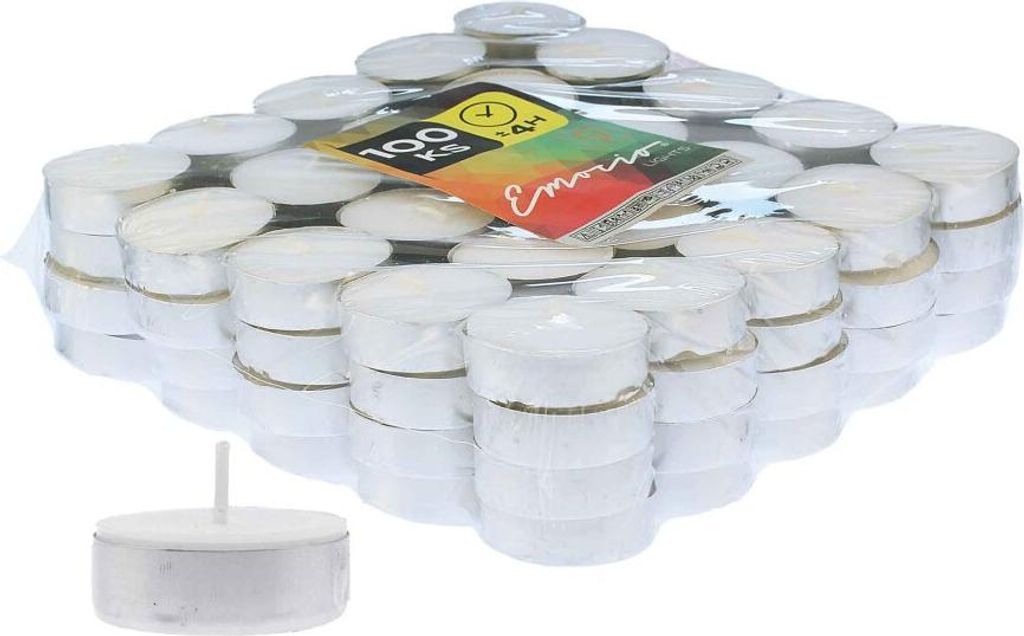 Emocio Lights Teelichter, 4 Stunden, 100 Stü ck