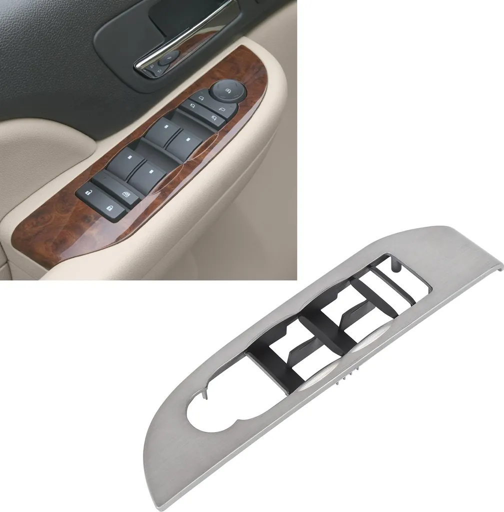 Habillage pour commande de lève-vitre conducteur 1500 2500 Argent
