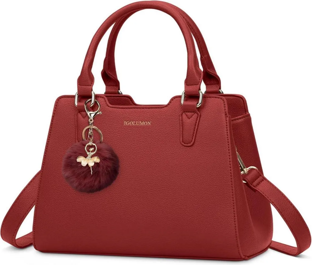 IGOLUMON Borsa Donna Pelle Rosso: Eleganza con Manico Medio | Shop Online