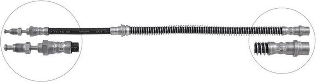 Bremsschlauch 455 mm INN M10x1.0 INN M10x1.0 A.B.S. für PORSCHE PANAMERA