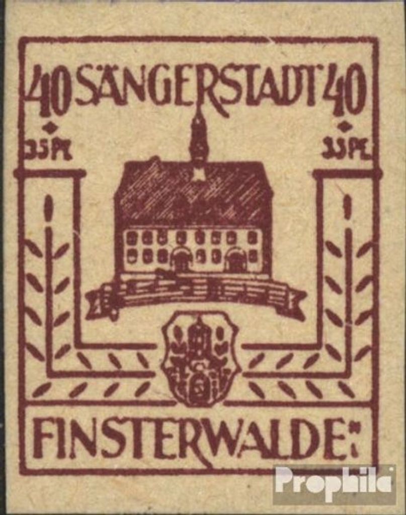 Briefmarken Finsterwalde 1946 Mi 10 gestempelt Wiederaufbau Produktbild 
