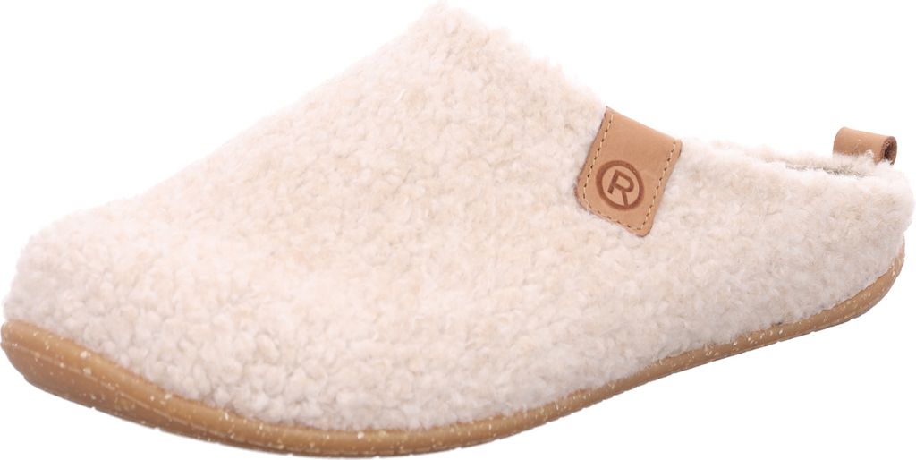 Rohde Damen Hausschuh kuschelige Pantoffel Rivoli-D 6865, Größe:41 EU, Farbe:Beige