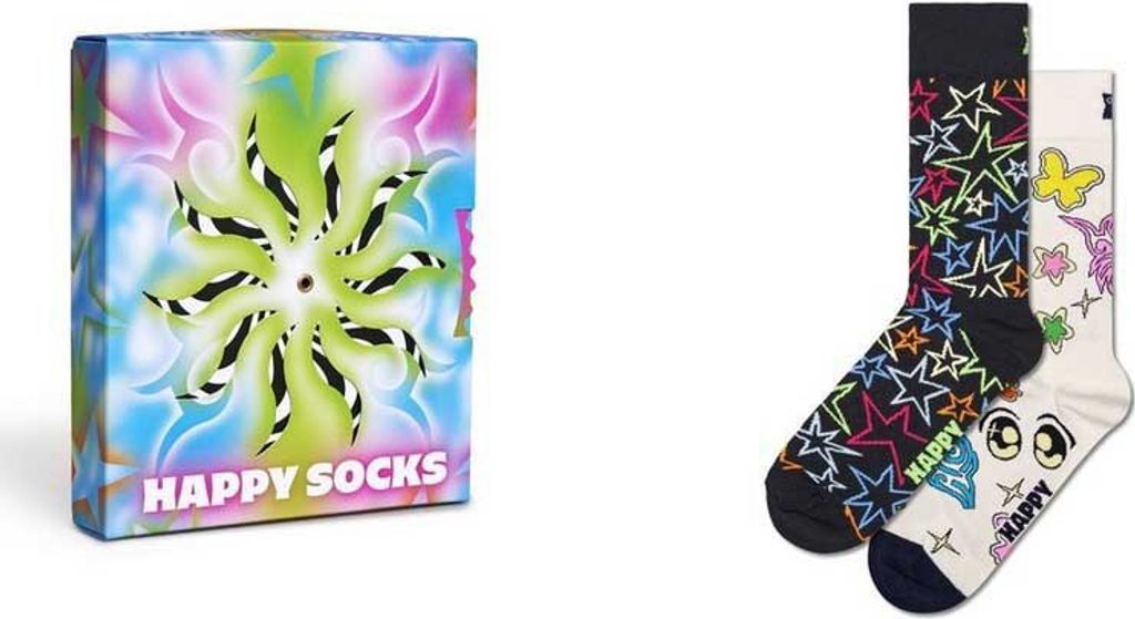 Hs By Happy Socks Wheel Gift Set Lange Socken 2 Paare Weiß,Schwarz EU 36-40 Mann Weiß,Schwarz EU 36-40