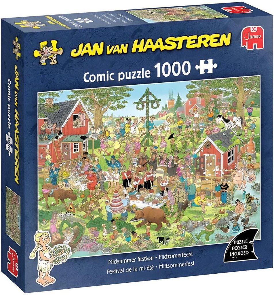 Jan van Haasteren - Mittsommerfest (1000 Teile), 1000 Produktbild 