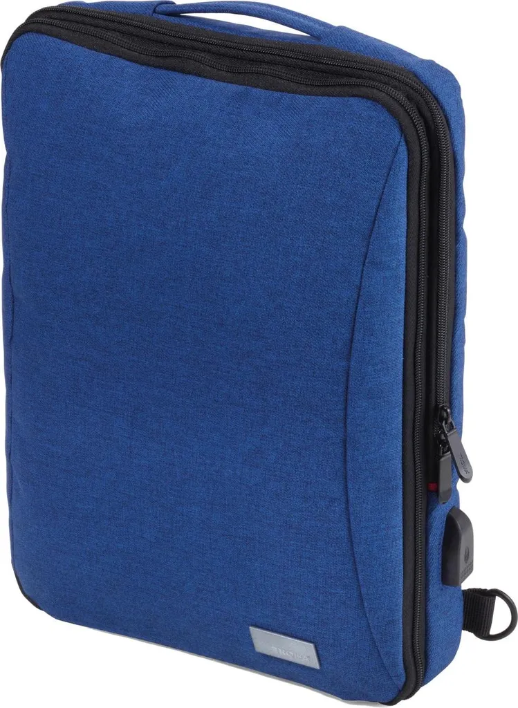 Sac à dos connecté TROIKA SAFTSACK RUC71/DB avec câble USB bleu