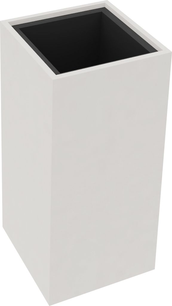 Pflanzgefäß 1er hoch B380xT380H800mm Weiß