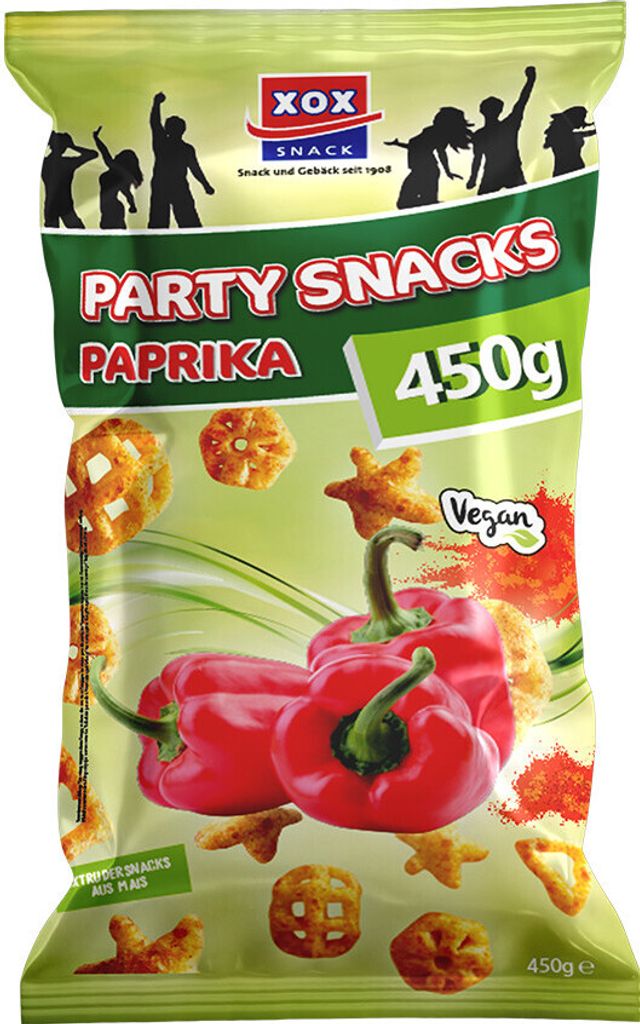 XOX Party snack di mais con aroma di paprika Divertimento Immagine del prodotto 