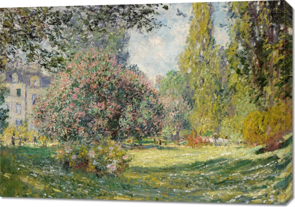 Tableau Monet Le Parc Monceau 100x70 cm - Impression Qualité Muséale