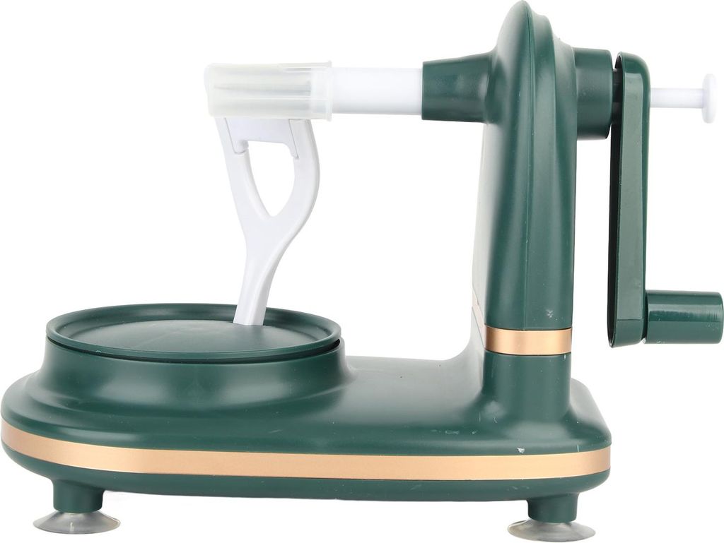 Obstschälmaschine Multi Funktion PP Edelstahl Handkurbel Apfelschäler für Küche Haus Dunkelgrün