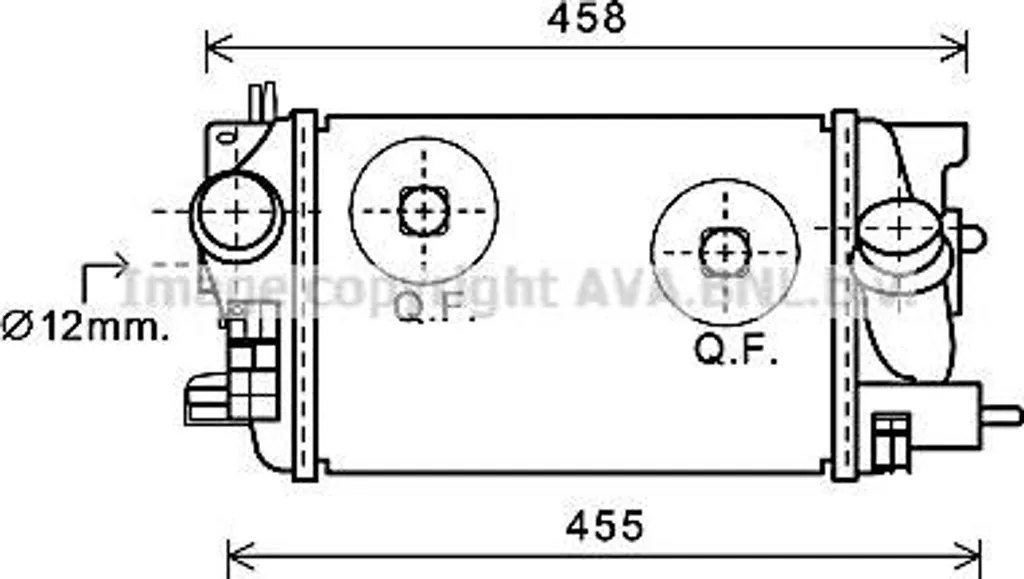 Fini les pertes de puissance : Intercooler AVA OLA4575 pour Meriva
