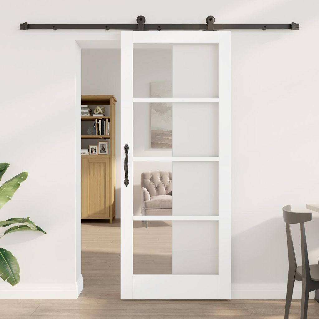 Möbel Schiebetür mit Hardware-Set 'ORKDAL'Weiß 83x202 cm - Haustüren CHY4066858