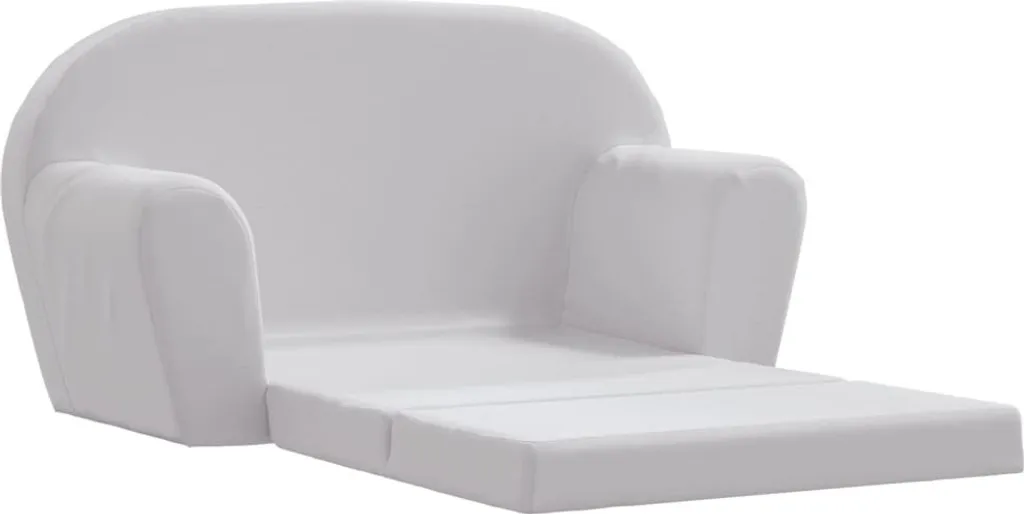 vidaXL Fauteuil pour enfants pliable gris clair - Confortable et compact
