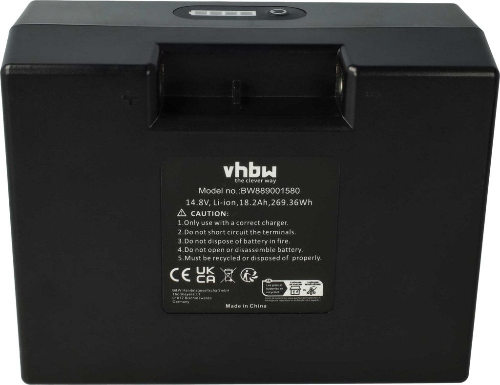 vhbw Akku Ersatz für PowaKaddy LI30-12, LI22-12 für Elektro-Trolley Caddy (18200 mAh, 14,8 V, Li-Ion)