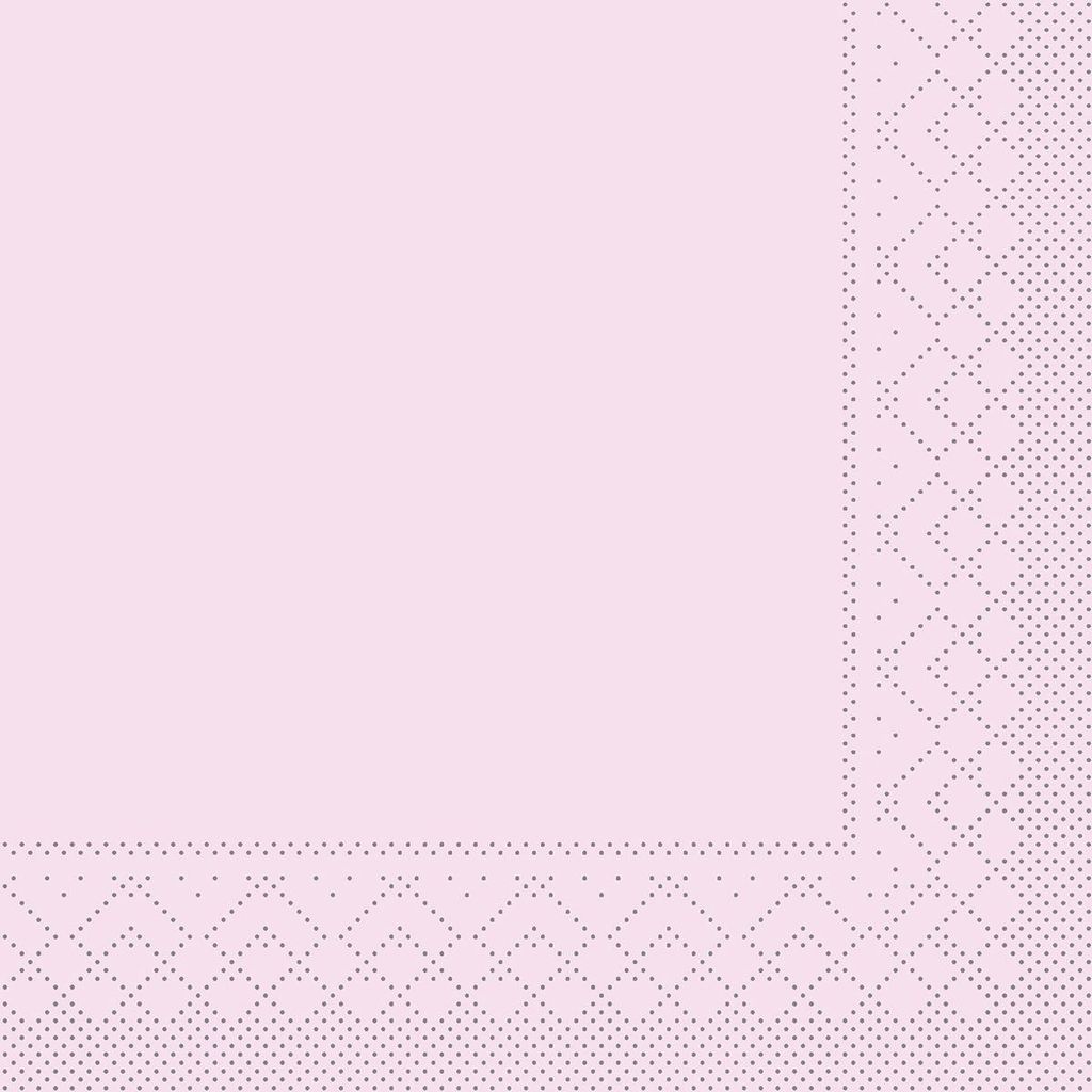 Tissue Cocktail-Serviette Rosa, 20 x 20 cm, 300 Stück - Mank