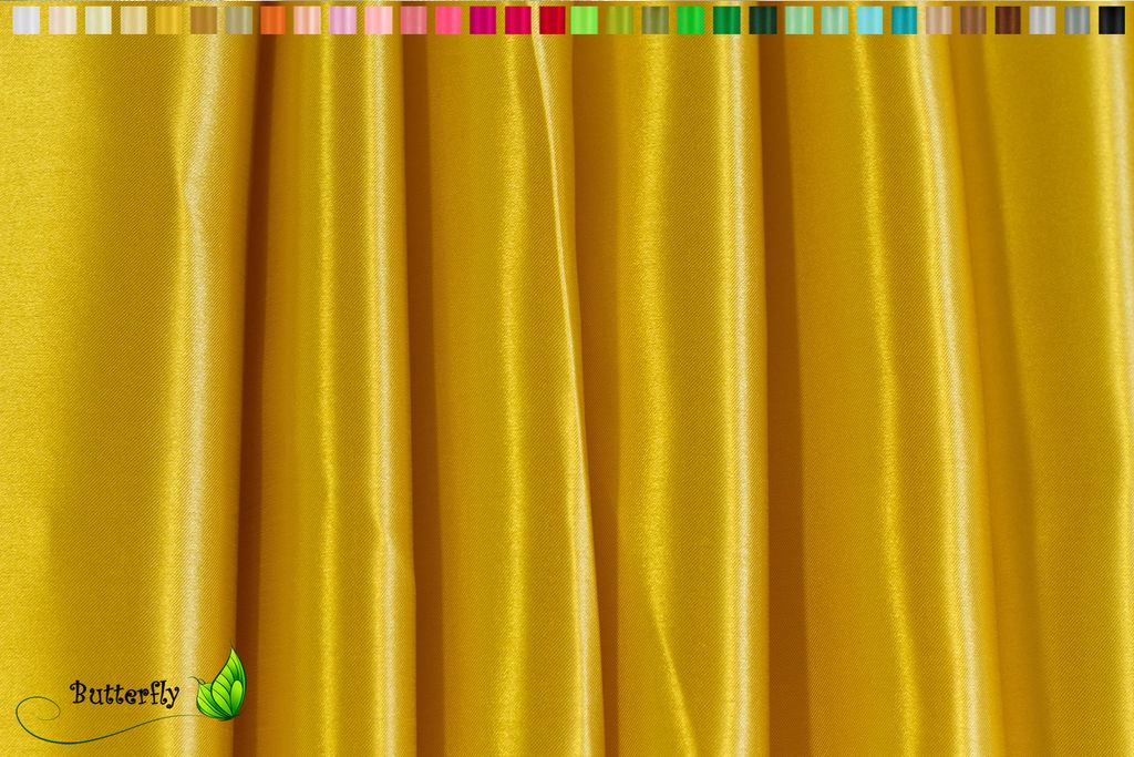 Satinstoff 9,5m x 150cm, Farbauswahl:gold 687H