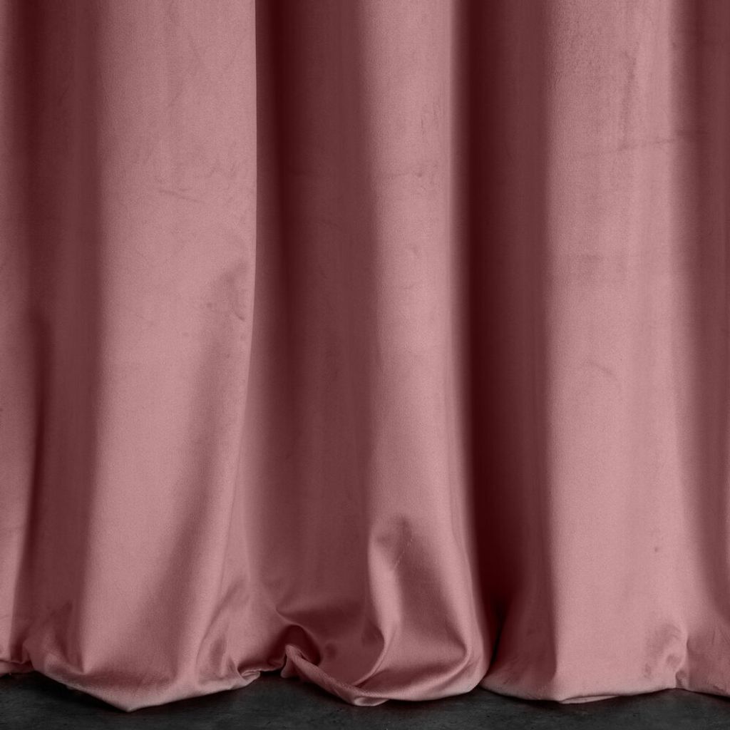 Samtvorhang ROSA dunkelrosa 135x300 cm Kräuselband Produktbild 12