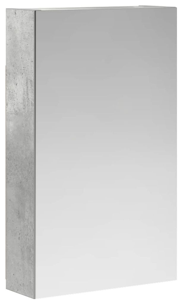 Badezimmerspiegelschrank mit Regal Beton Grau 30 x 10,5 x 50 cm