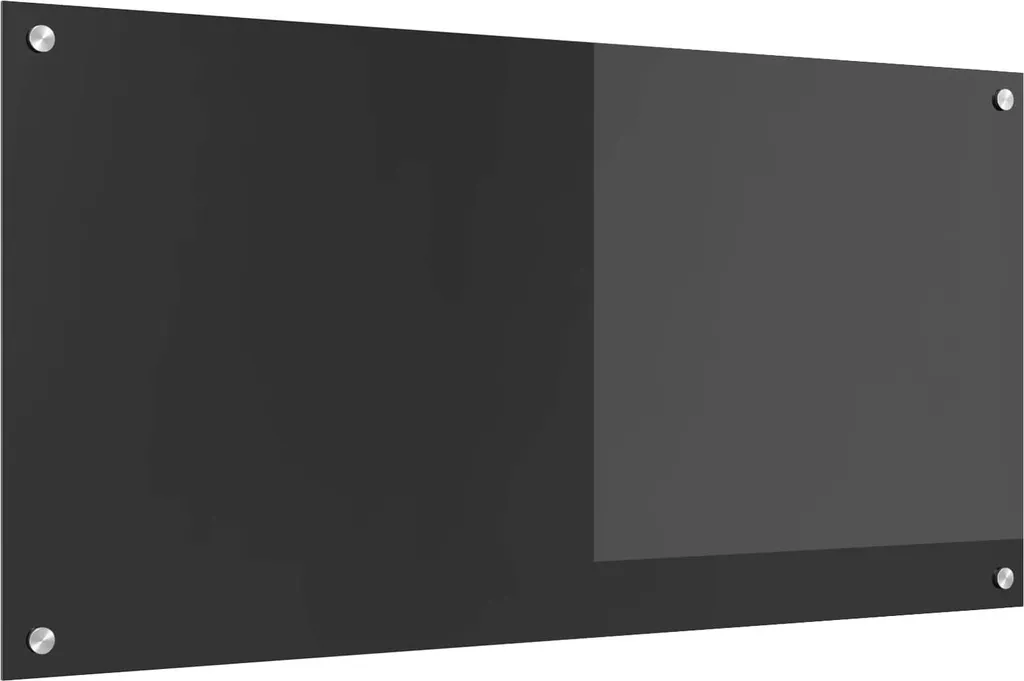 Pannello posteriore per cucina Grigio scuro 100 x 50 cm Vetro temperato