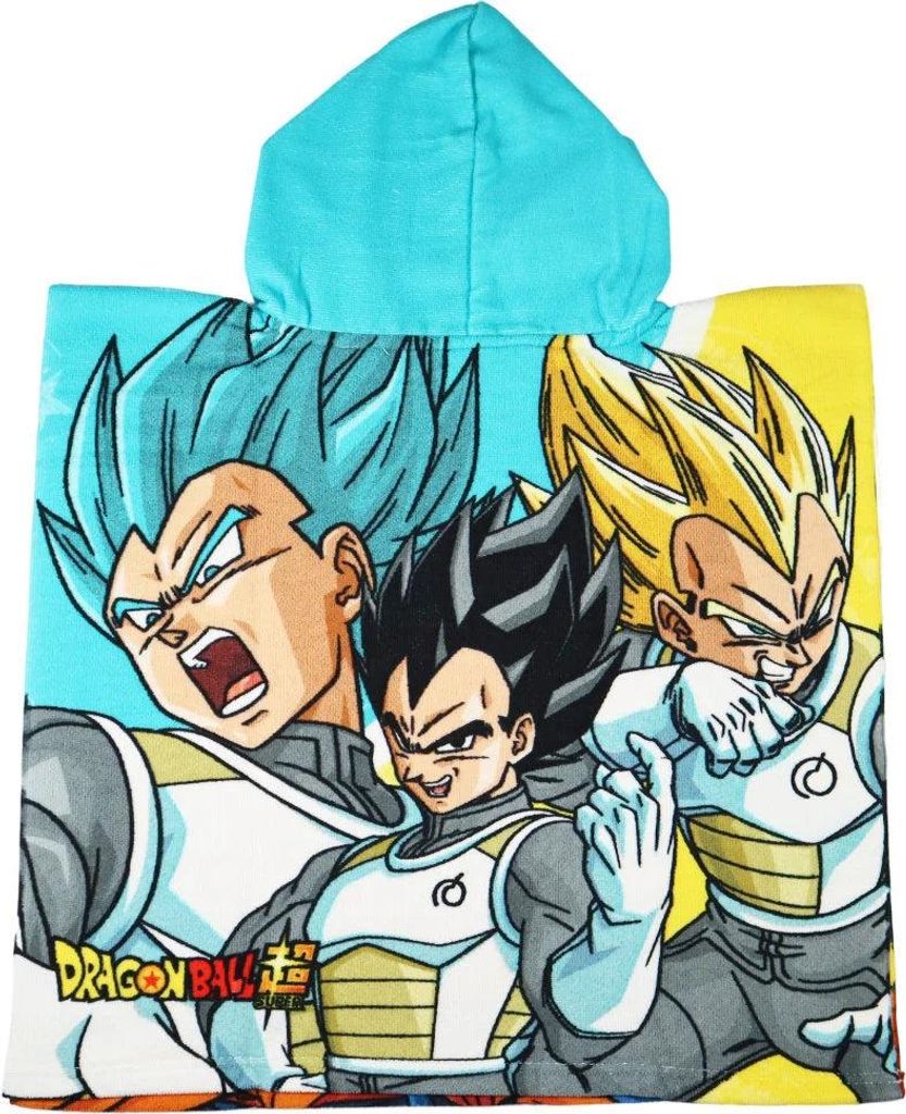 DragonBall Z Kinder Jungen Mikrofaser Poncho Badeponcho 55x55 cm