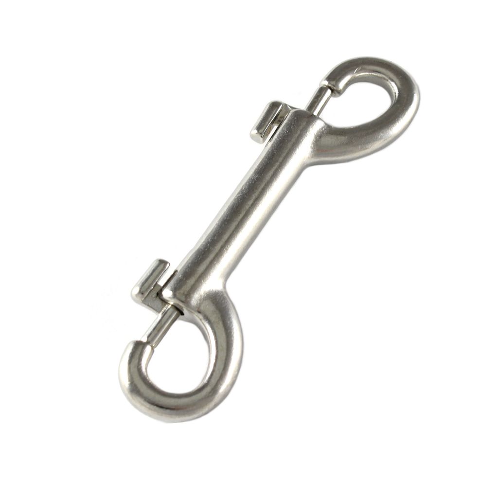 Doppelkarabiner 90mm Edelstahl A4 Bolzenkarabinerhaken