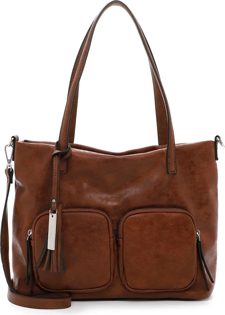 Sac SURI FREY Carly Cognac en cuir synthétique - Finition premium