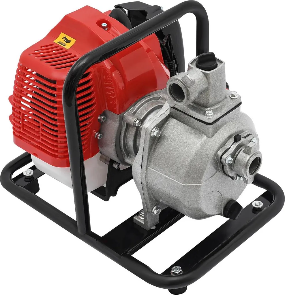 Motopompe thermique d'irrigation 2 temps avec refroidissement ventilé rouge