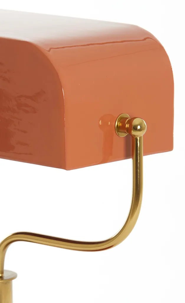 Lampe en Métal Orange Ayer : Solution Idéale pour Bureau Sombre E27 - 2