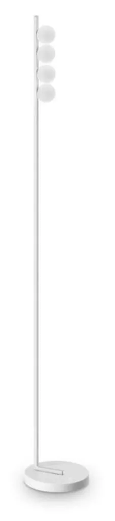 Lampadaire Métal Blanc LED 12W Ping Pong éclairage chaud 3000K IP20