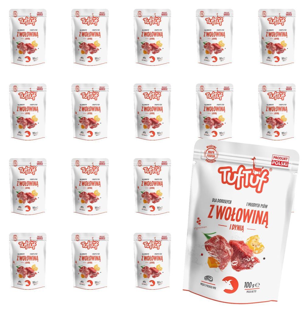 Hundenassfutter - RINDERHACKFLEISCH MIT KÜRBIS - 2kg - Produktbild 