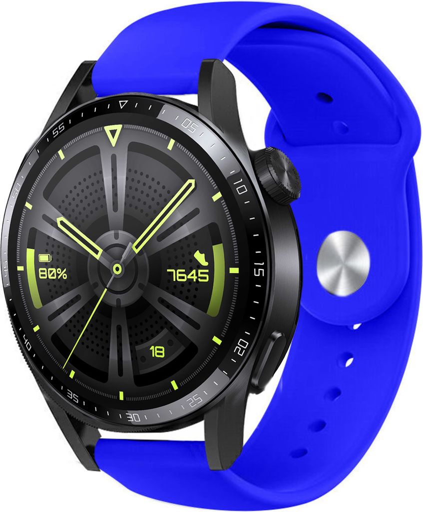 Strap-it Huawei Watch GT 3 46mm Sportarmband (Blau)