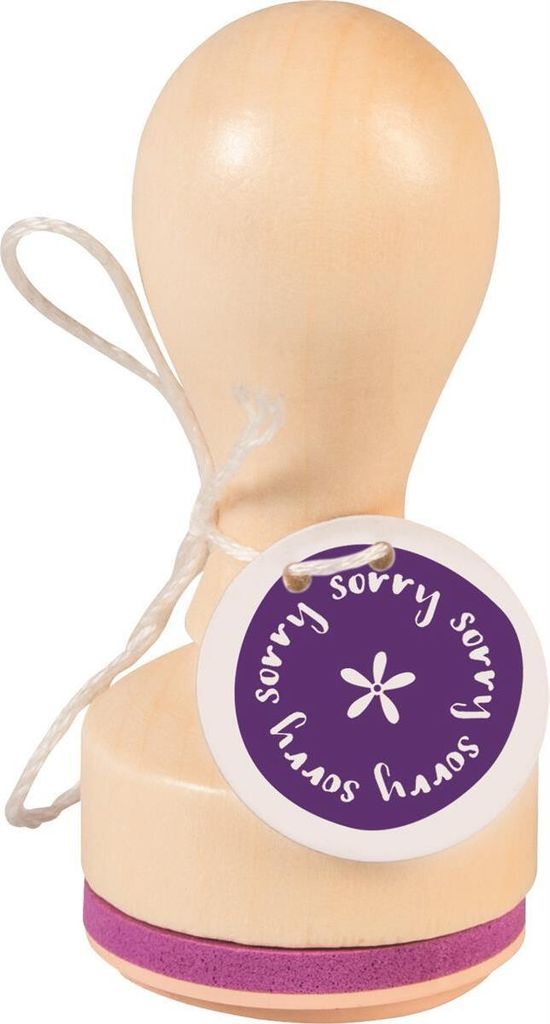 HEYDA 211803025 Stempel sorry Holz matt lackiert