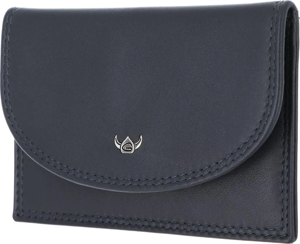 Portacarte Golden Head Polo 4506 Blu Marino - Pelle RFID Protect