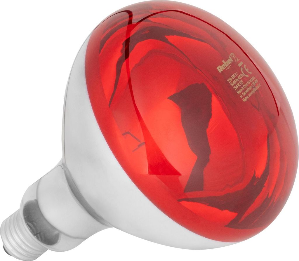 Rebel ZAR0582 Infrarood gloeilamp R125, 100W, E27, 1000 K, Productafbeelding 