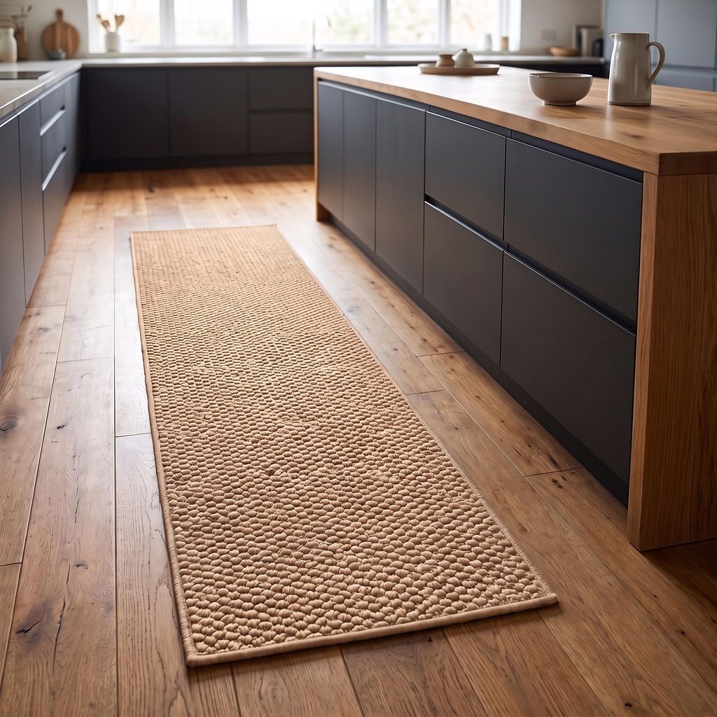 Vika Living Keukenloper - Laagpolig en Wasbaar - Beige - Productafbeelding 