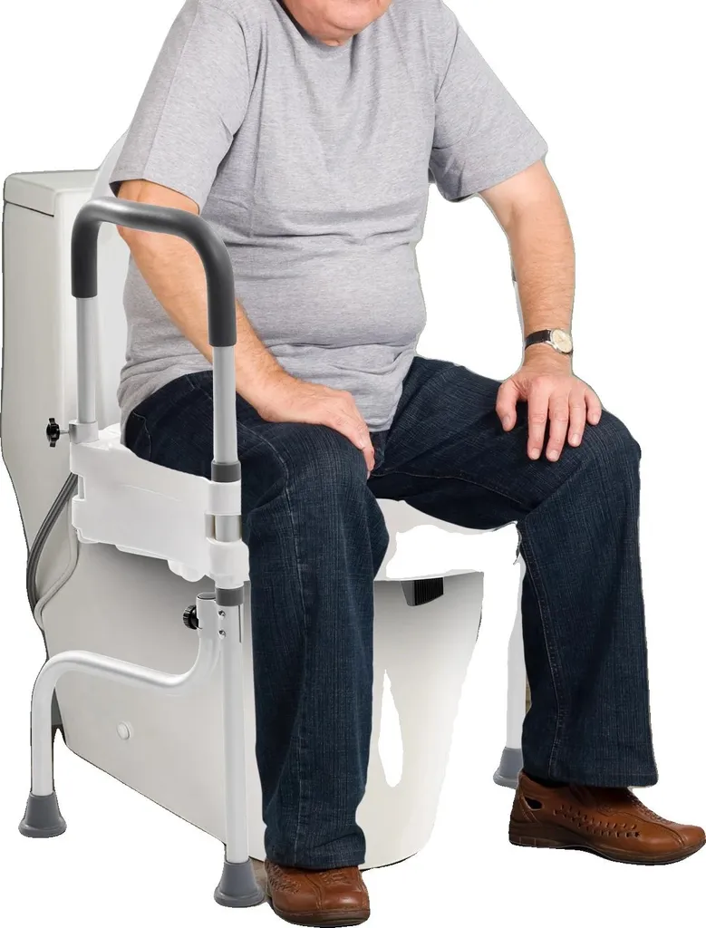 Réhausseur de siège de toilette pour senior et PMR - Aluminium Stable X5