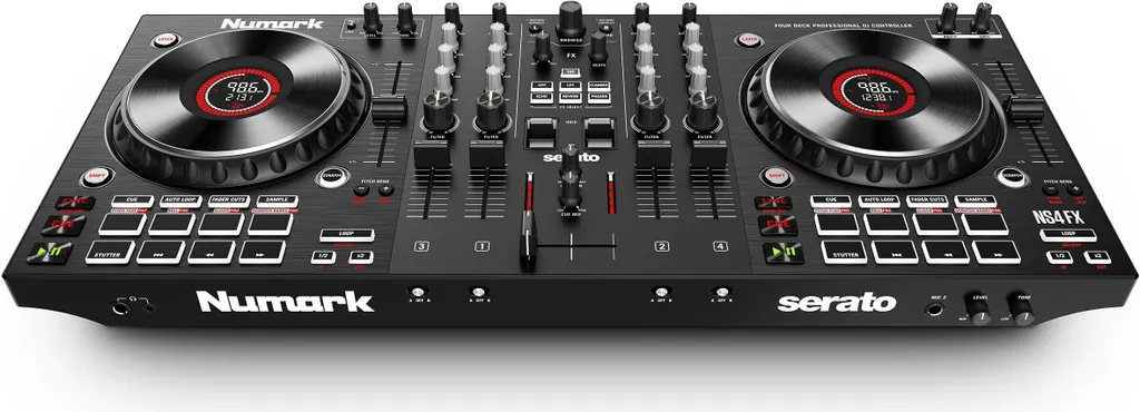 Contrôleur DJ USB Numark NS4FX Professionnel pour Serato DJ Pro et Lite