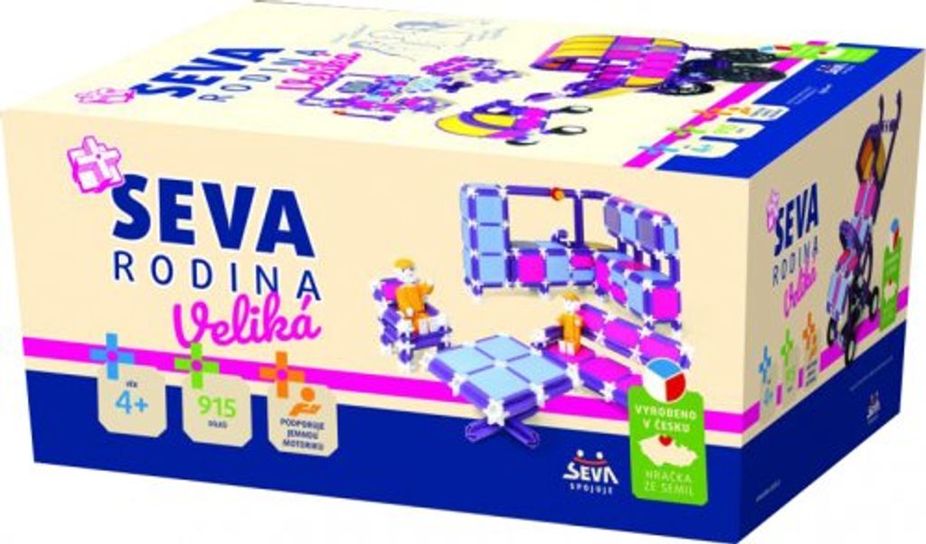 Konštrukčná súprava SEVA RODINA, veľká, plastová, 915 Obrázok produktu 