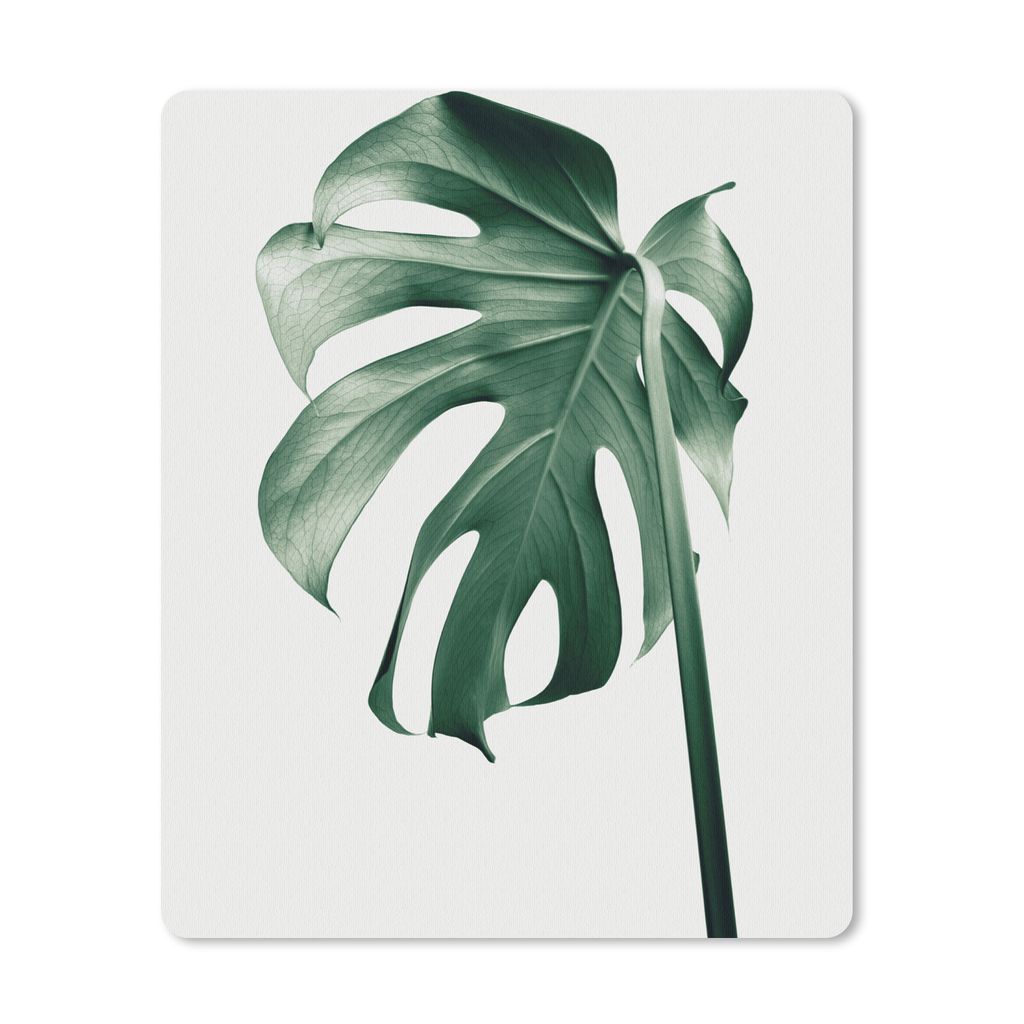 MuchoWow Mauspad Mousepad Monstera - Blätter - Grün - Stilleben 19x23 cm - Mousepads - Maus Mat - Pad - Mausunterlage - Mauspads - Spielen