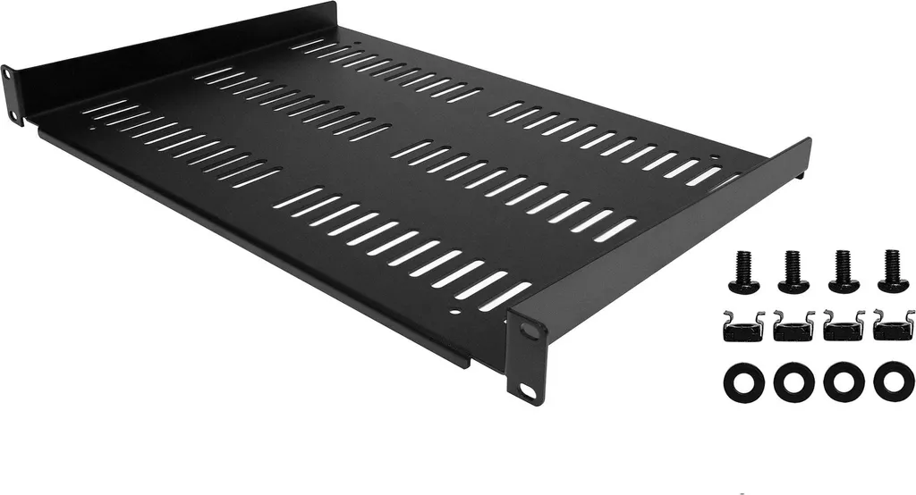 StarTech.com Tablette 1U 19 pouces Rack Serveur Noire Perforée CABSHELF1U - 5