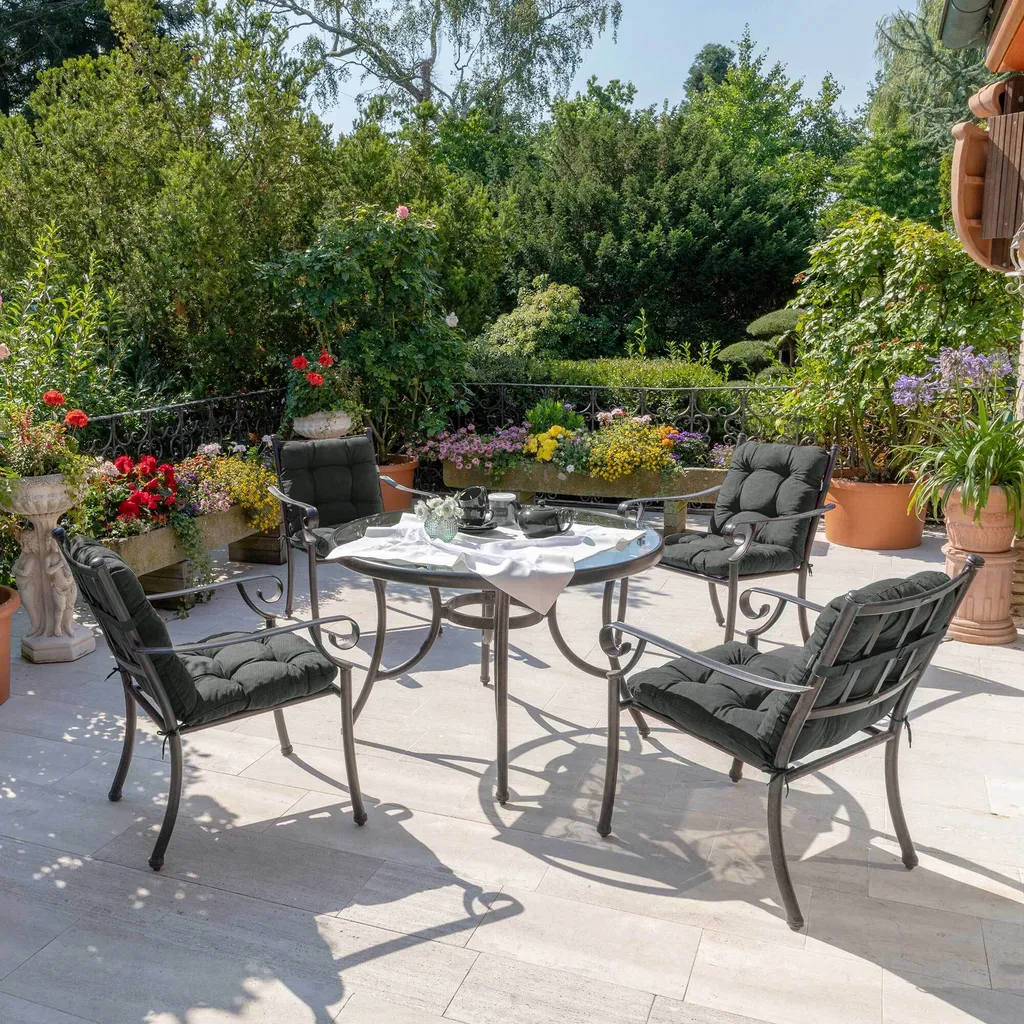 Cuscini Sedie Giardino Beautissu Flair NL: Comodi e Facili da Pulire! - 8