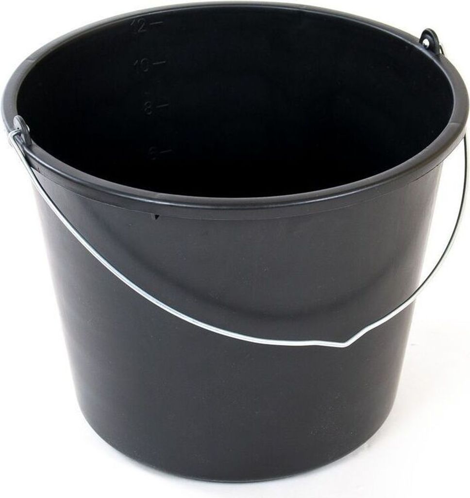 10x Baueimer 12 L Eimer Zementeimer Maurereimer Putzeimer Mörteleimer Ernteeimer